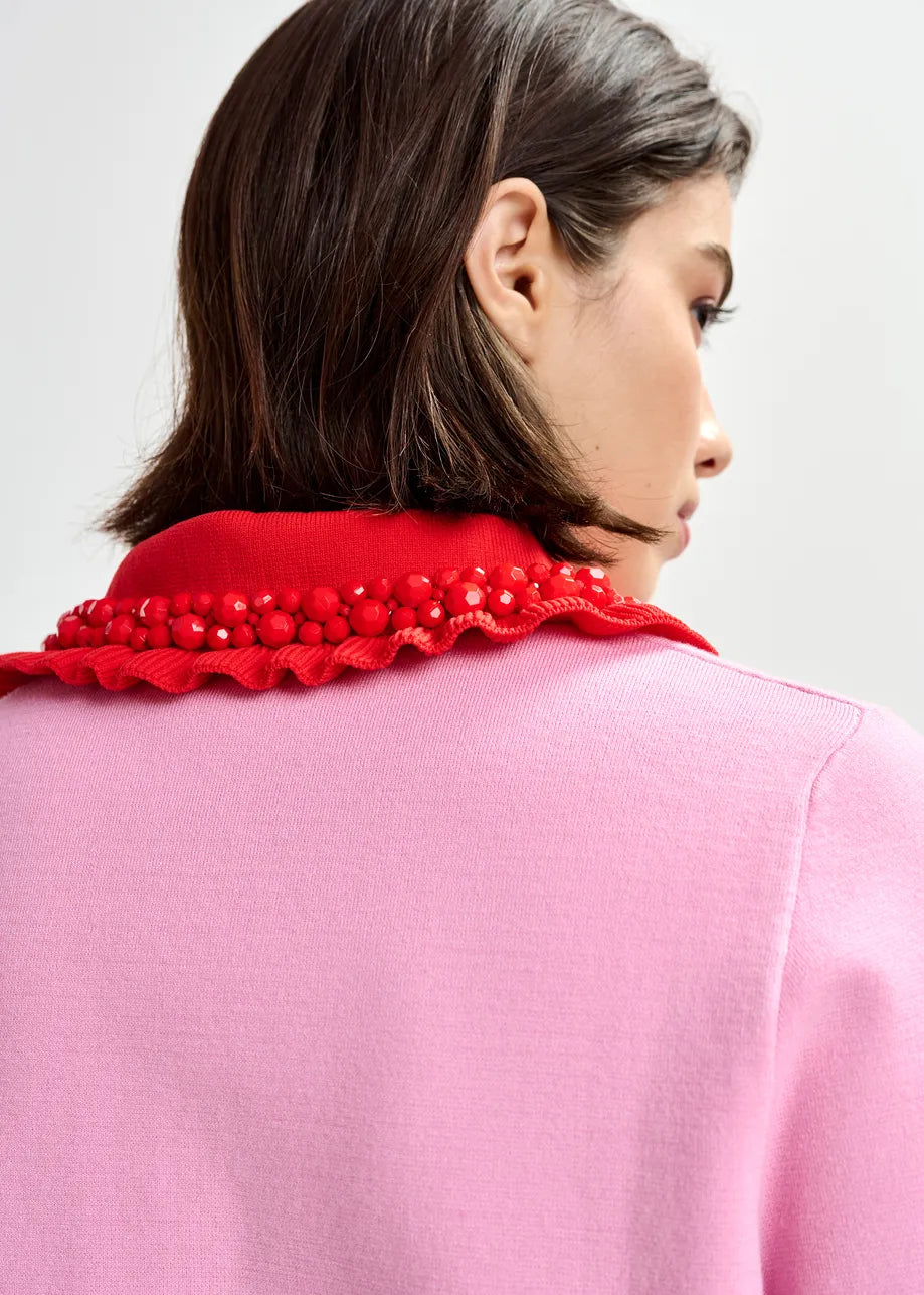 Essentiel Antwerp Jewellery Embroidered Knit Polo