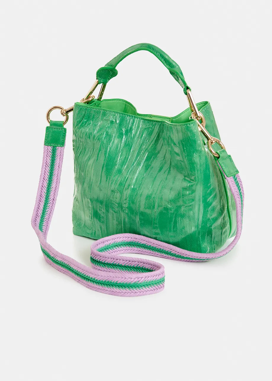 Essentiel Antwerp Jhossi Spirulina Green Mini Print Shopper Bag