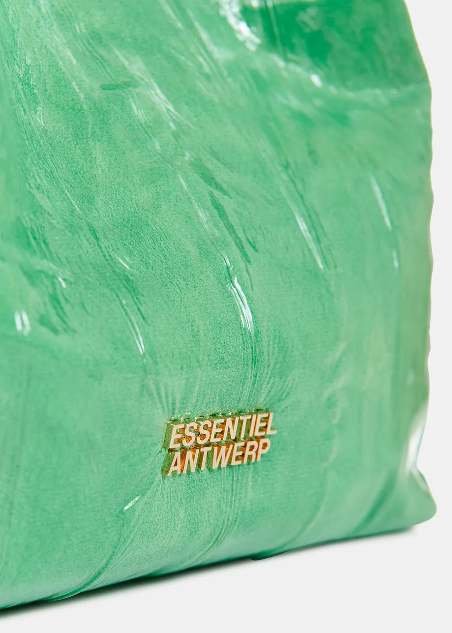 Essentiel Antwerp Jhossi Spirulina Green Mini Print Shopper Bag