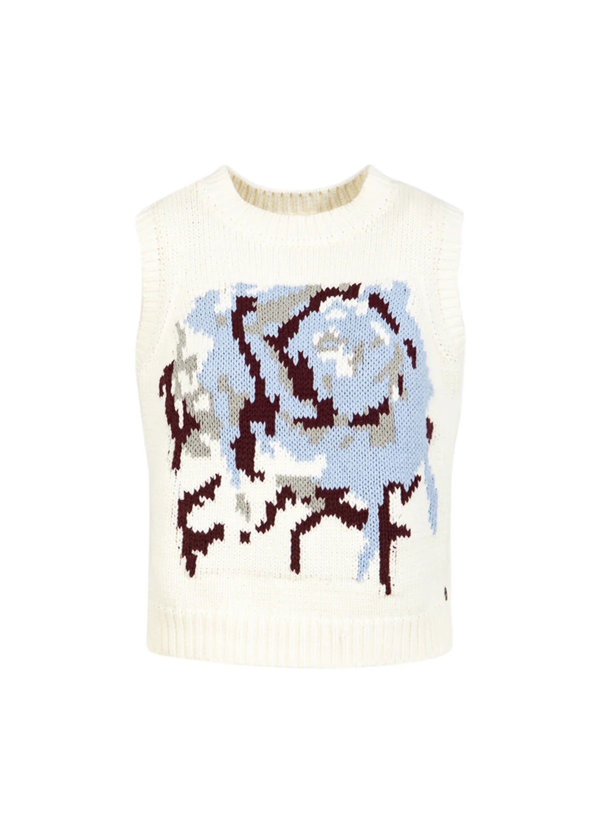 Coster Copenhagen Knit Vest With Rose Print