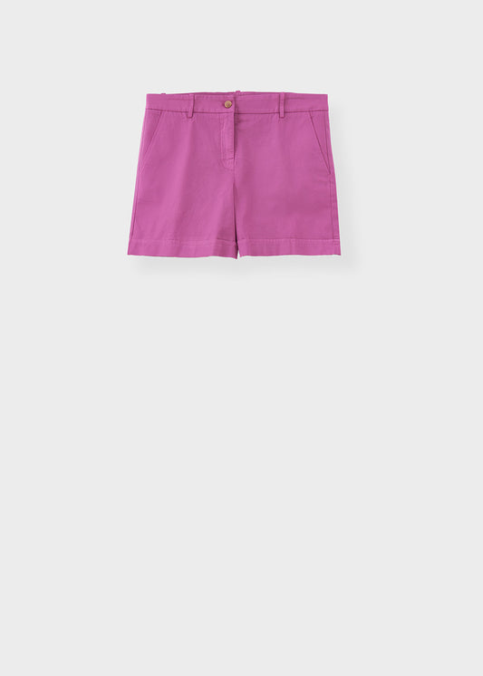 Short  Magenta Pink Cotton Shorts