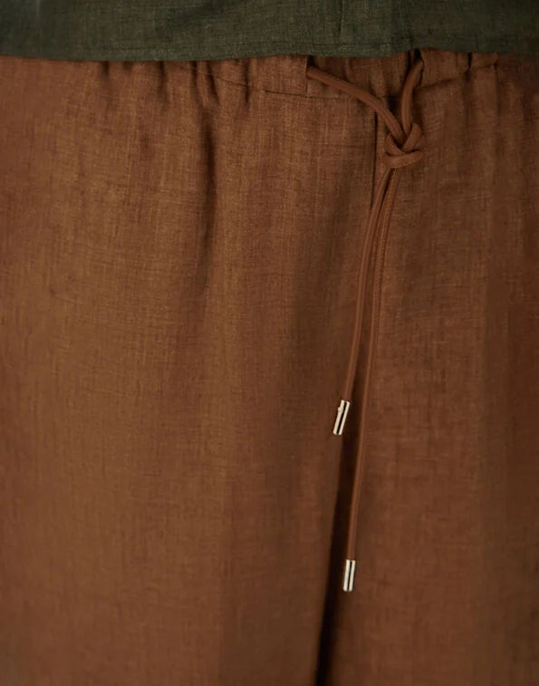 Herno Linen Draw String Pants