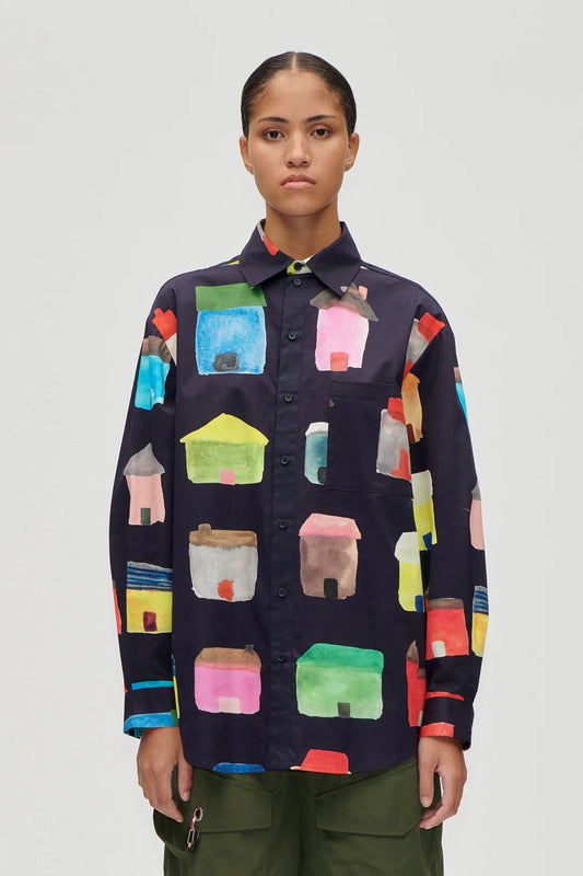 Stine Goya Printed Oversized Shirt