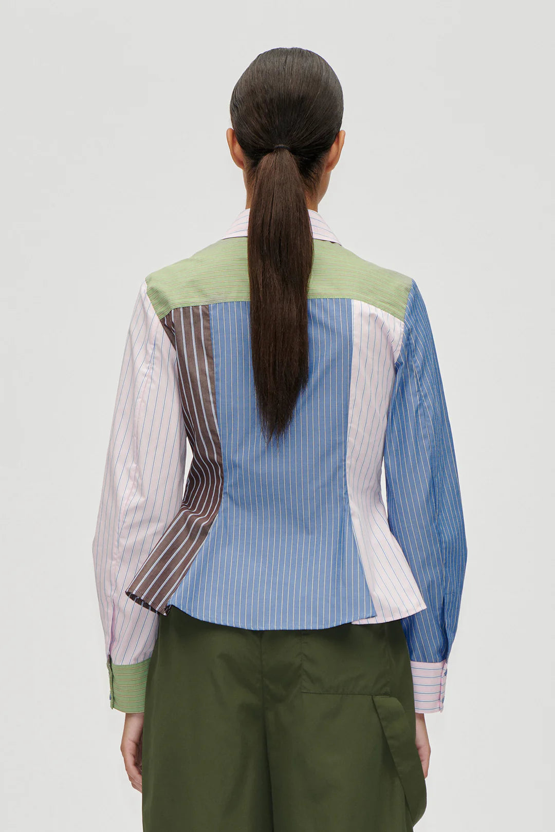 Stine Goya Peplum Stripped Shirt