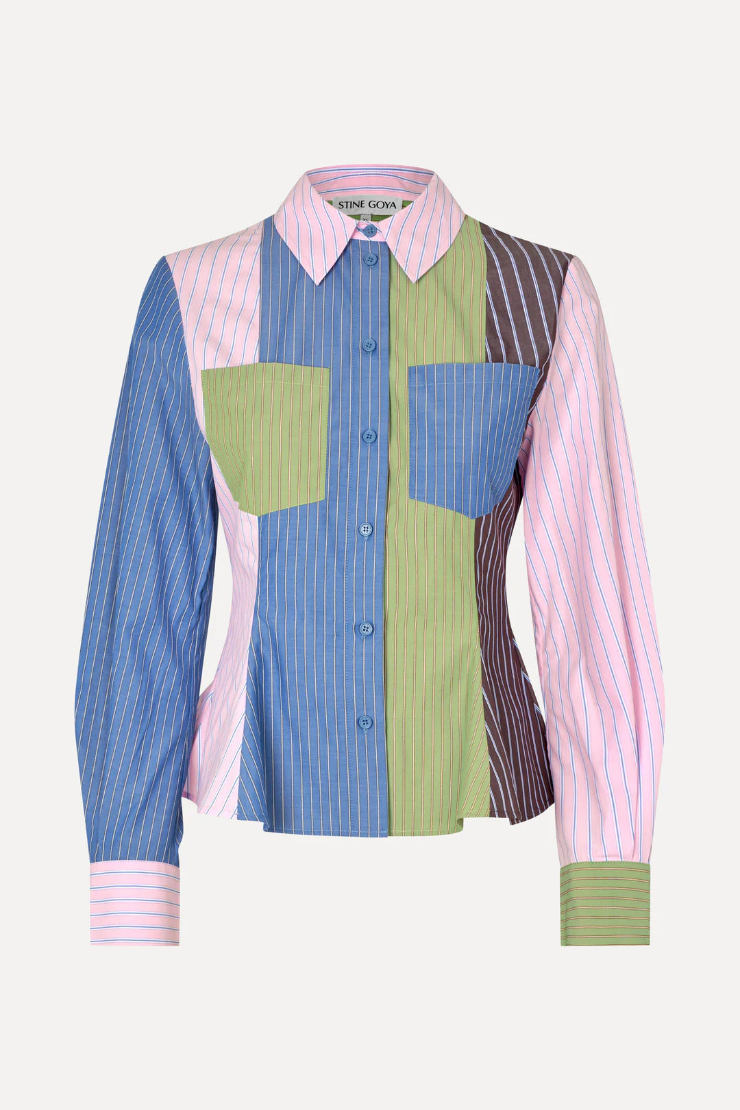 Stine Goya Peplum Stripped Shirt