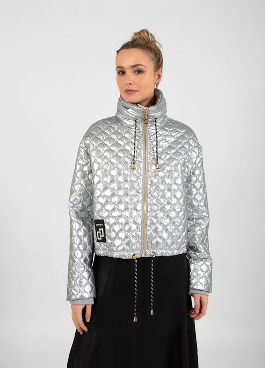 Silver Quilted Jacket