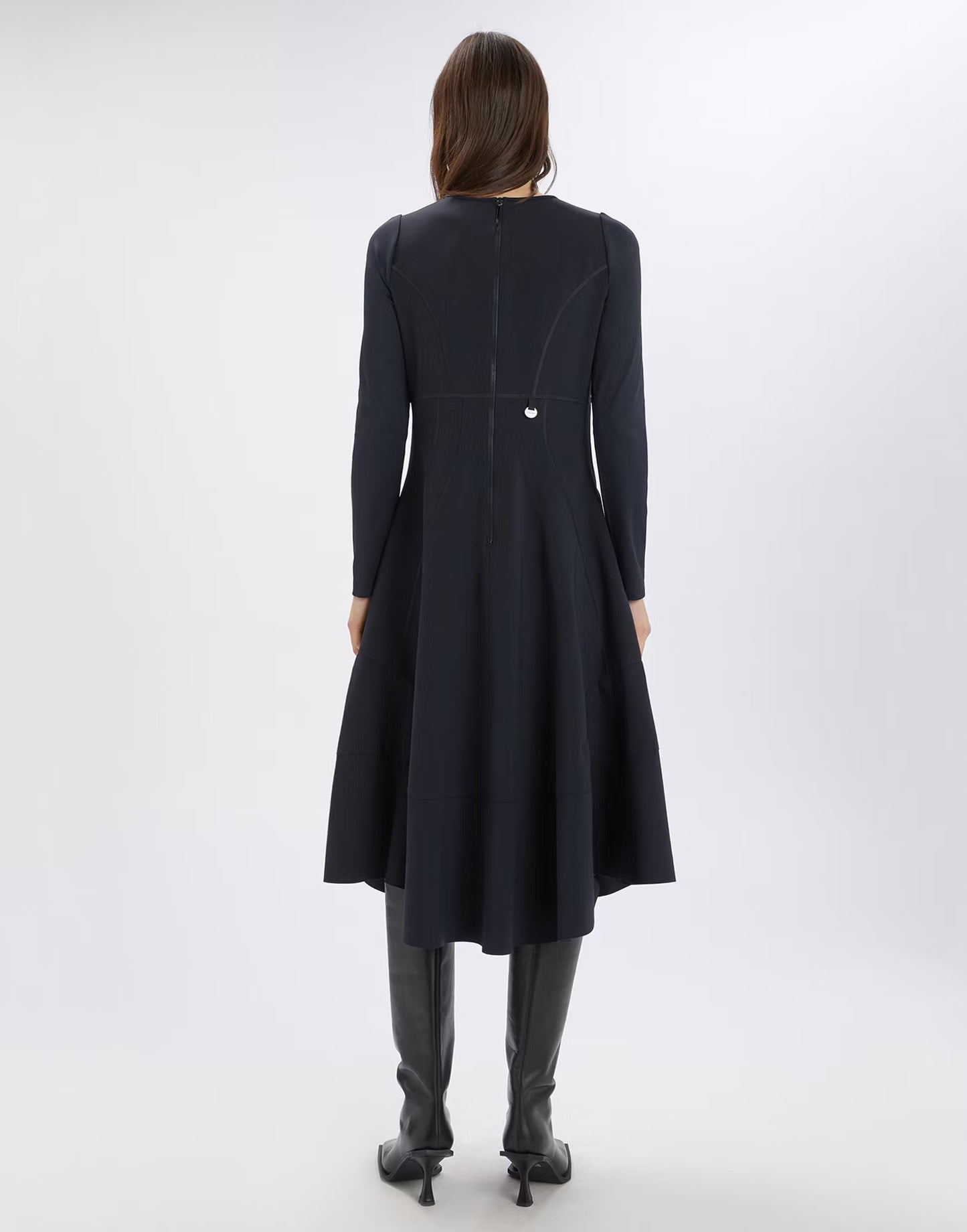 High Midnight blue stretch neoprene dress