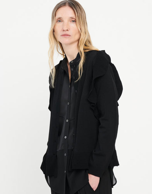 High Anselm Black Sheer Blouse