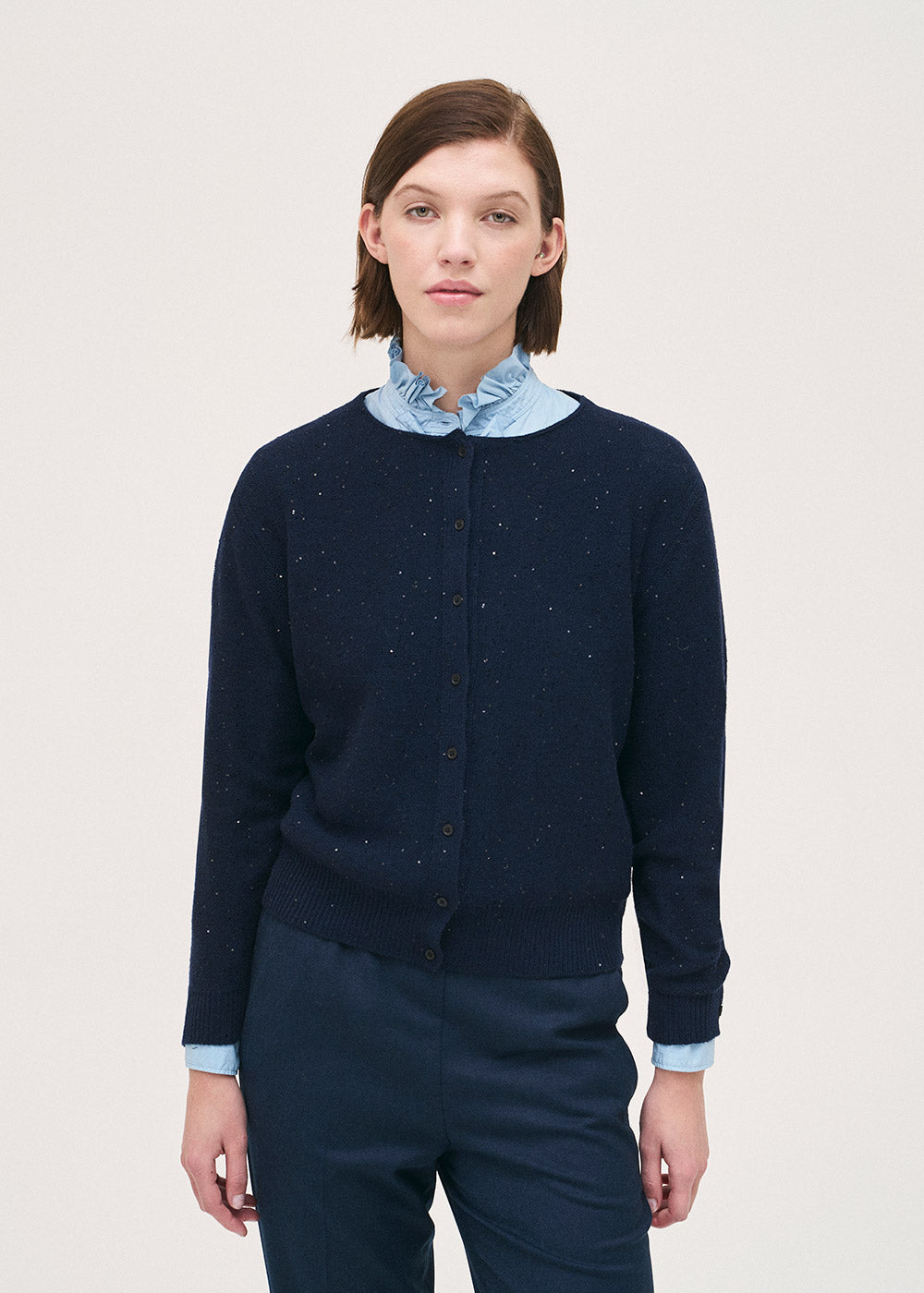 Rosso35 Knit Cardigan Navy