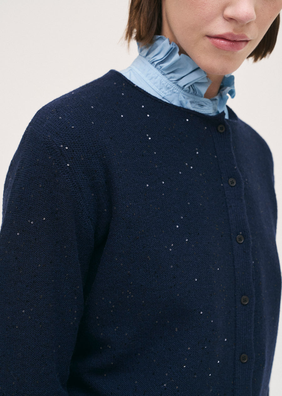 Rosso35 Knit Cardigan Navy