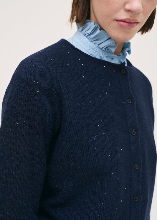 Rosso35 Knit Cardigan Navy