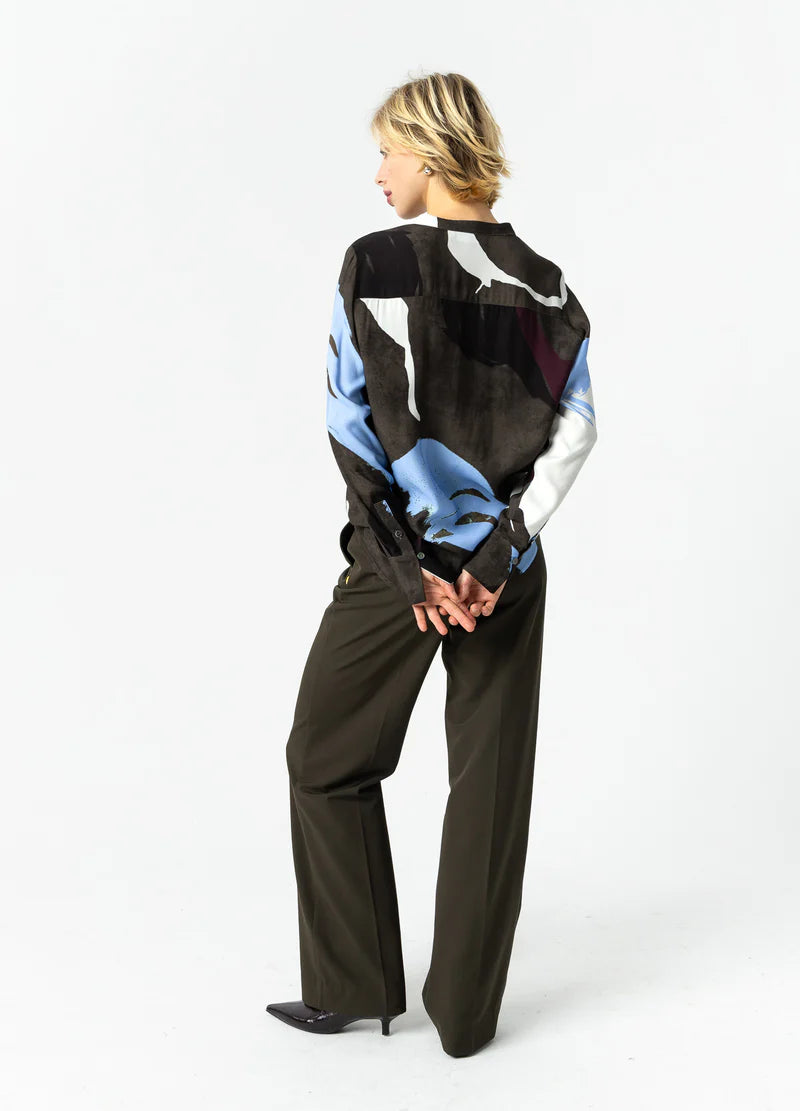 Coster Copenhagen Shirt in Shadow Graphic Print