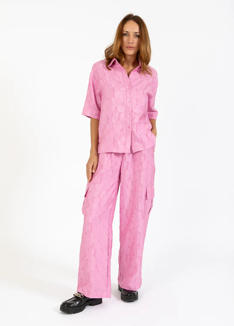 Coster Pink Shirt With Wide Sleeves