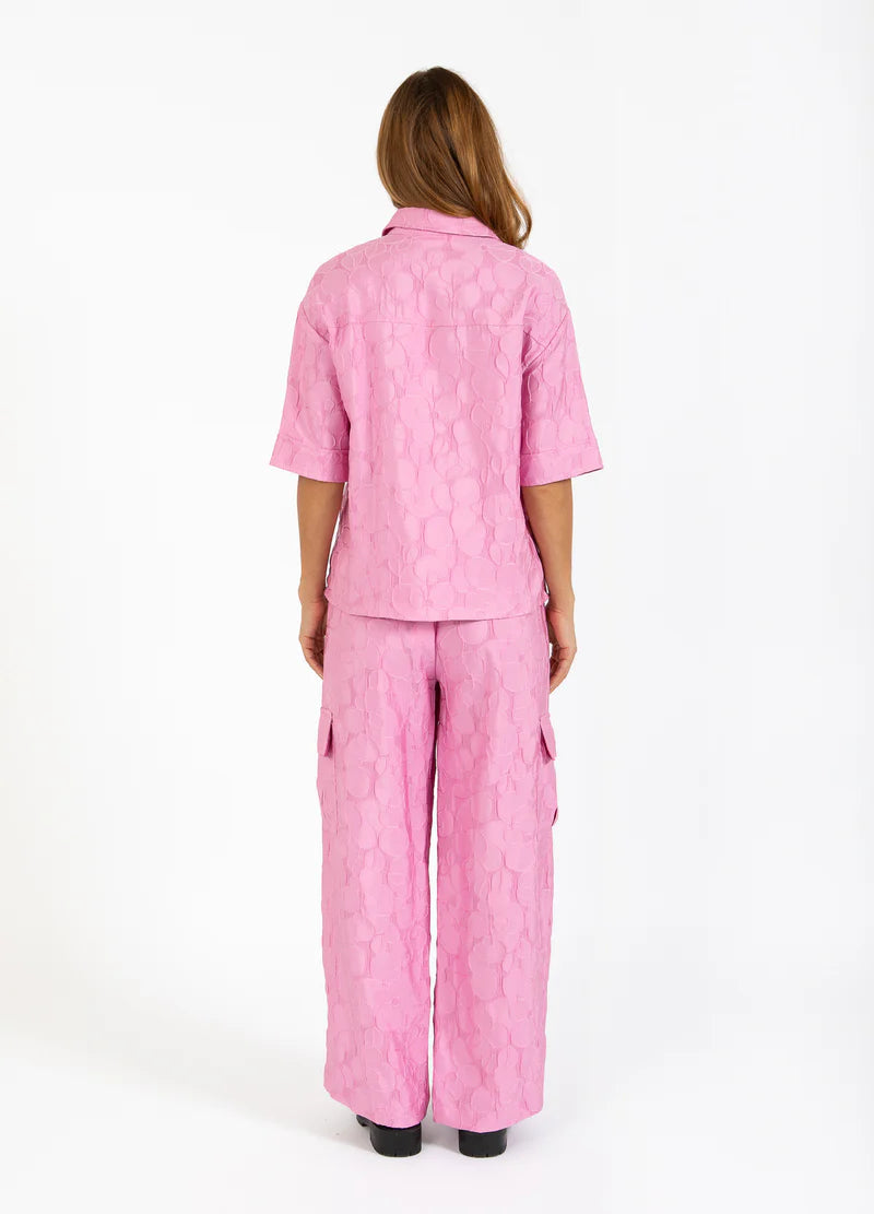 Coster Pink Shirt With Wide Sleeves
