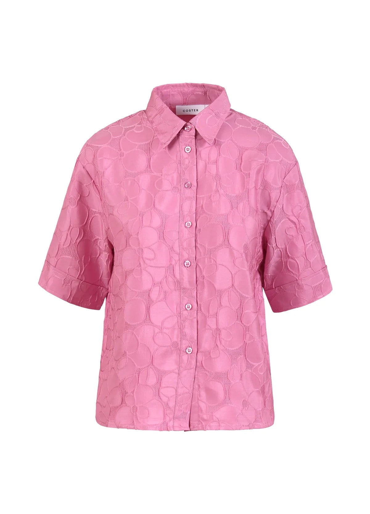 Coster Pink Shirt With Wide Sleeves