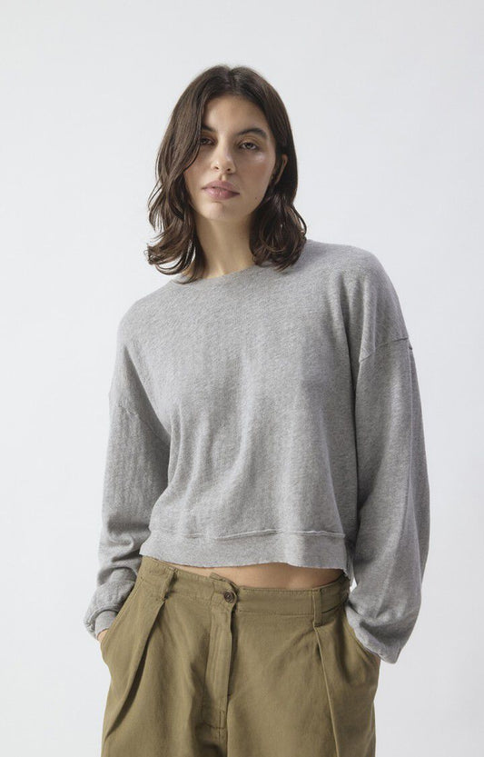 American Vintage Heather Grey Long Sleeve Sonoma T-Shirt