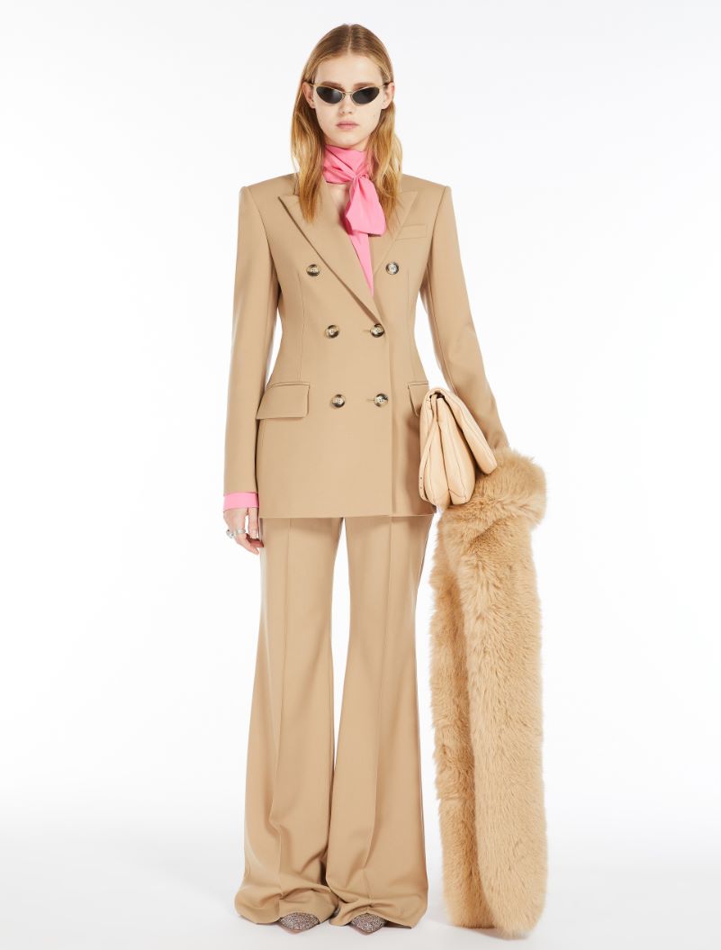 Hangar Beige Wide Leg Pants