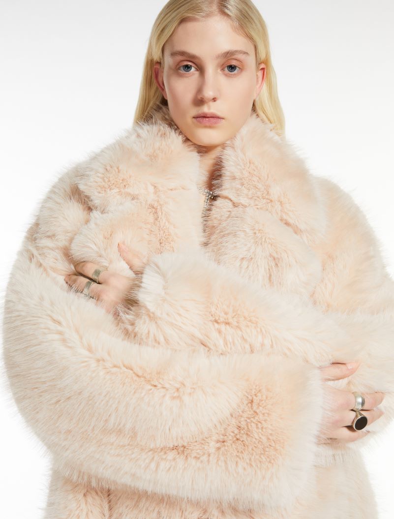 Manico Faux Fur Coat Pink