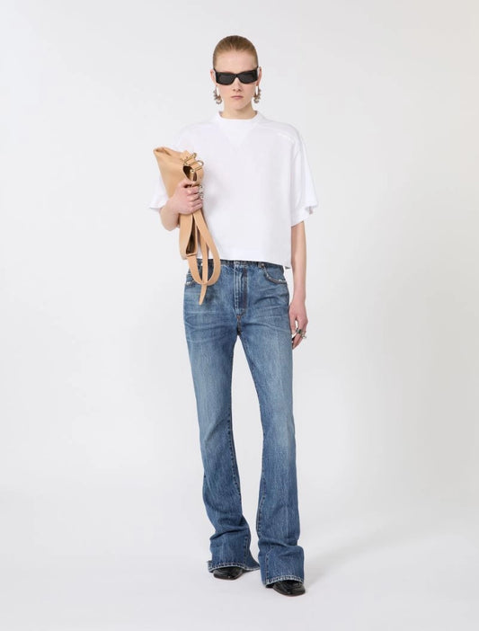 Sportmax Spdmassa White Boxy Tee Shirt