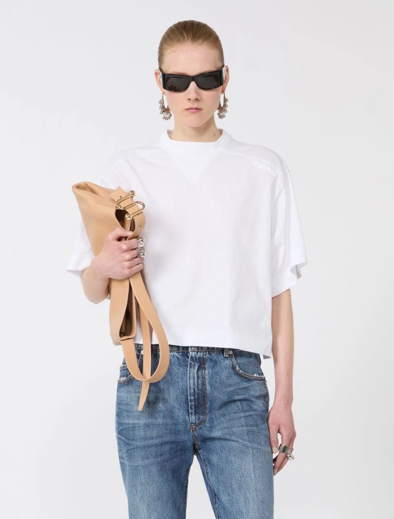 Sportmax Spdmassa White Boxy Tee Shirt