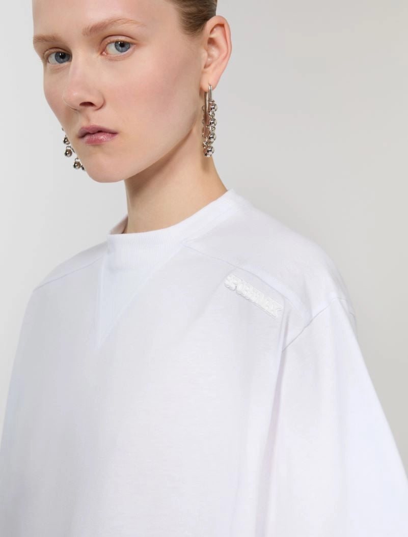Sportmax Spdmassa White Boxy Tee Shirt