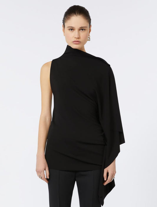 Sportmax Fiorella Asymmetric Jersey Top