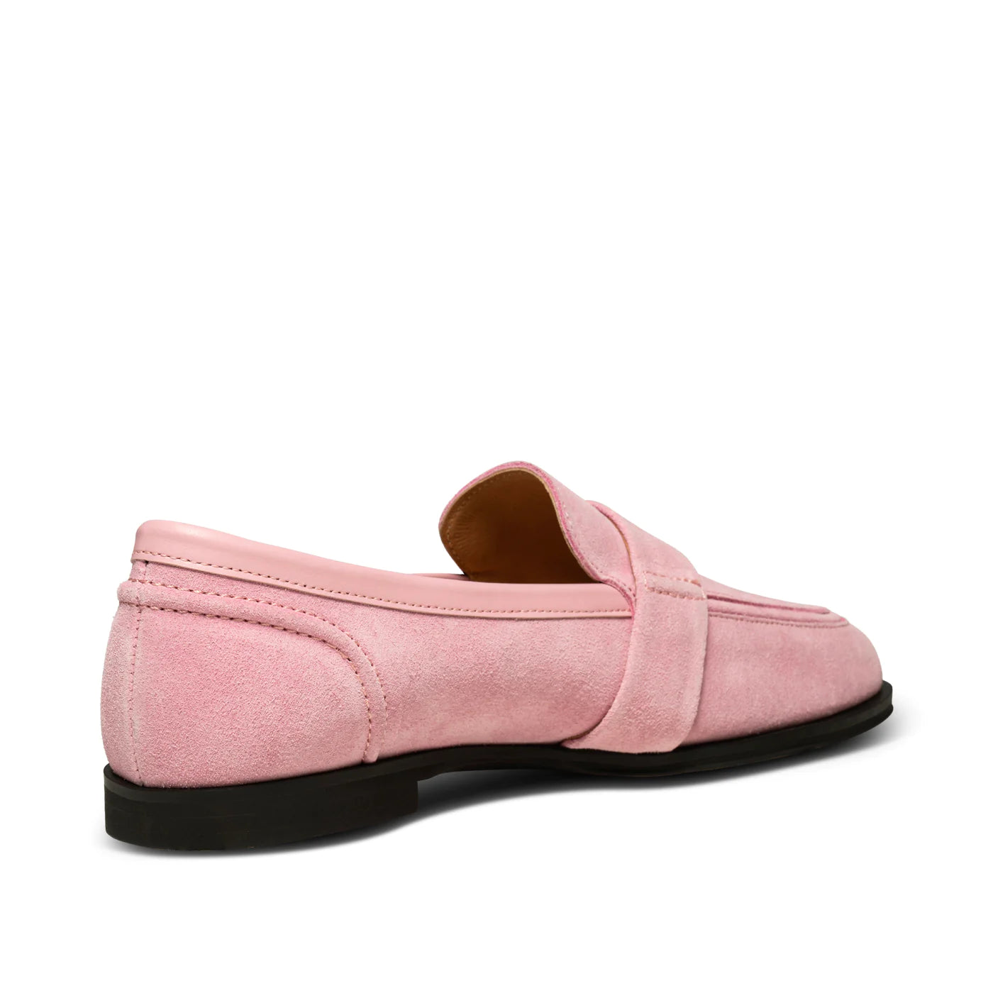 Erika Saddle Loafer Suede Soft Pink