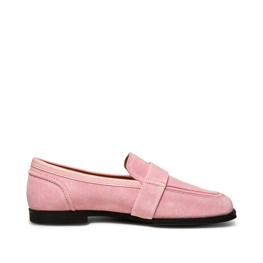 Erika Saddle Loafer Suede Soft Pink