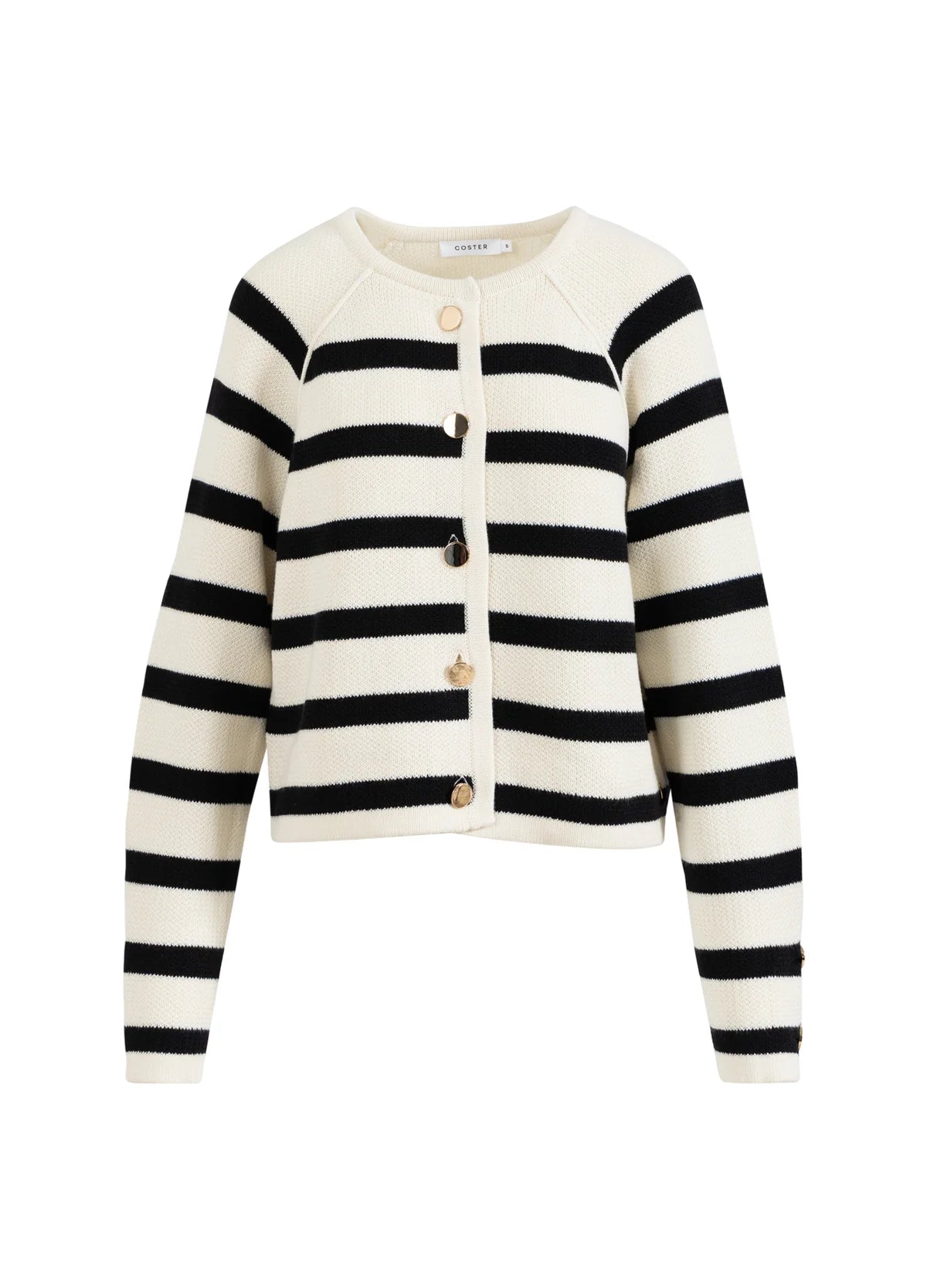 Striped Navy & Cream Cardigan