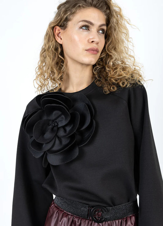 Coster Copenhagen Sweat Jumper With Scuba Rose