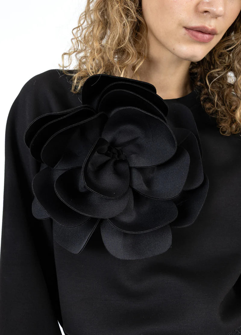 Coster Copenhagen Sweat Jumper With Scuba Rose