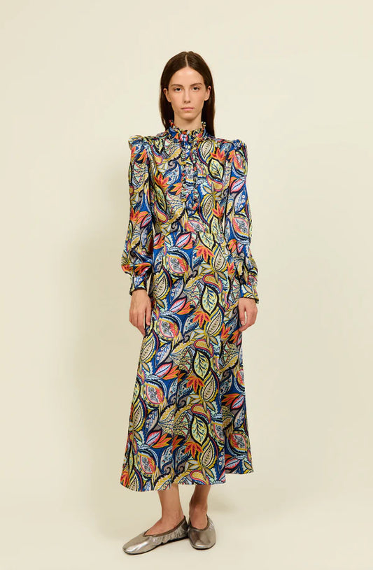 Phillipa 1970 Noor Multi Coloured Print Dress