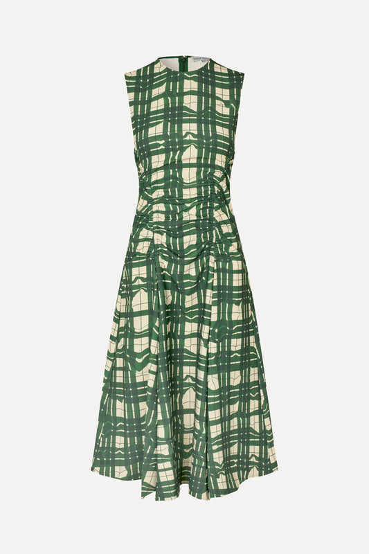 Stine Goya Sleeveless Gathered Midi Dress