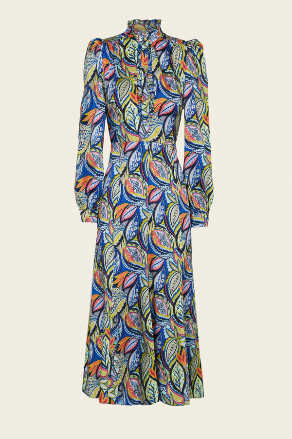 Phillipa 1970 Noor Multi Coloured Print Dress