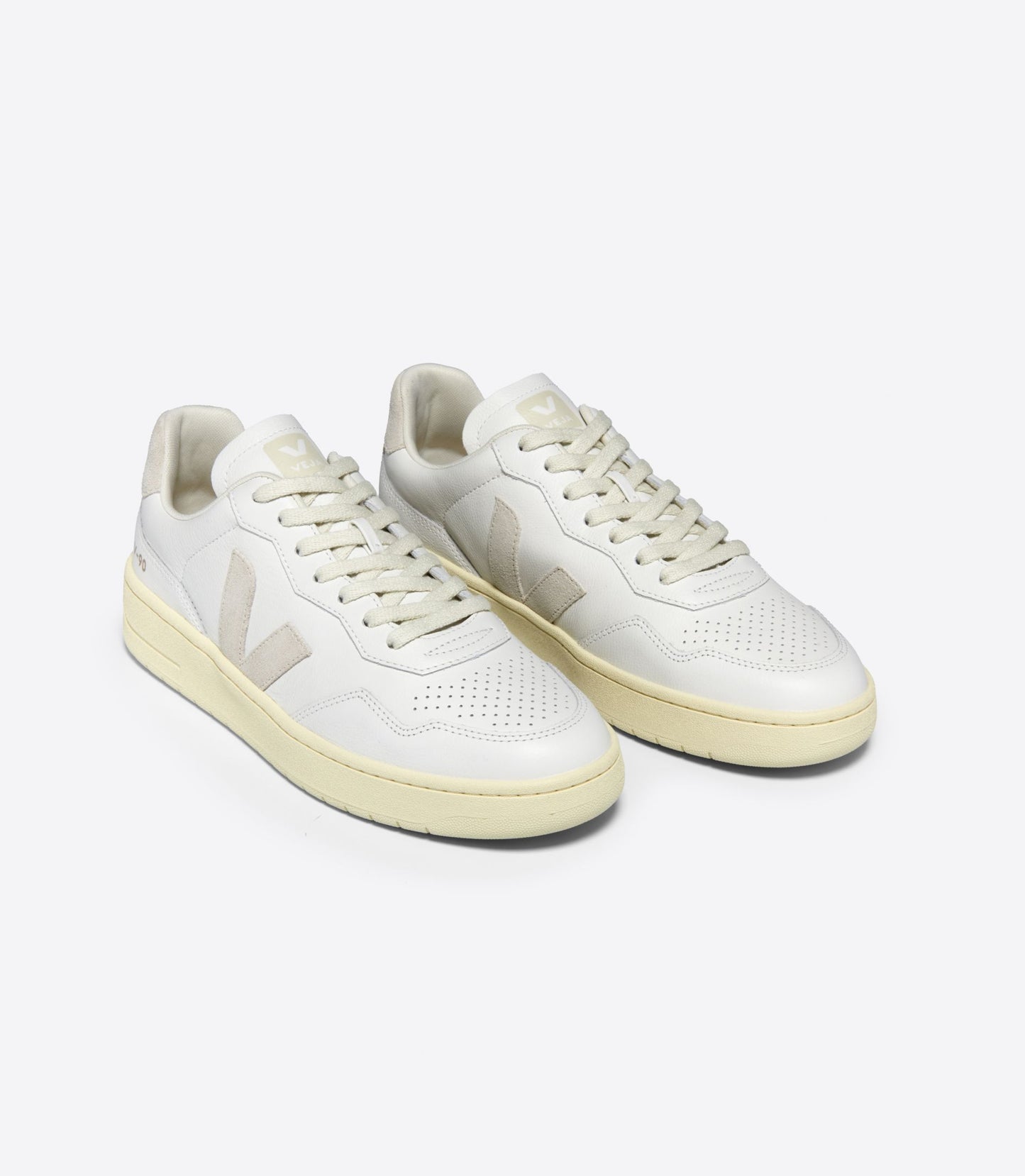 Veja V-90 White Leather Natural