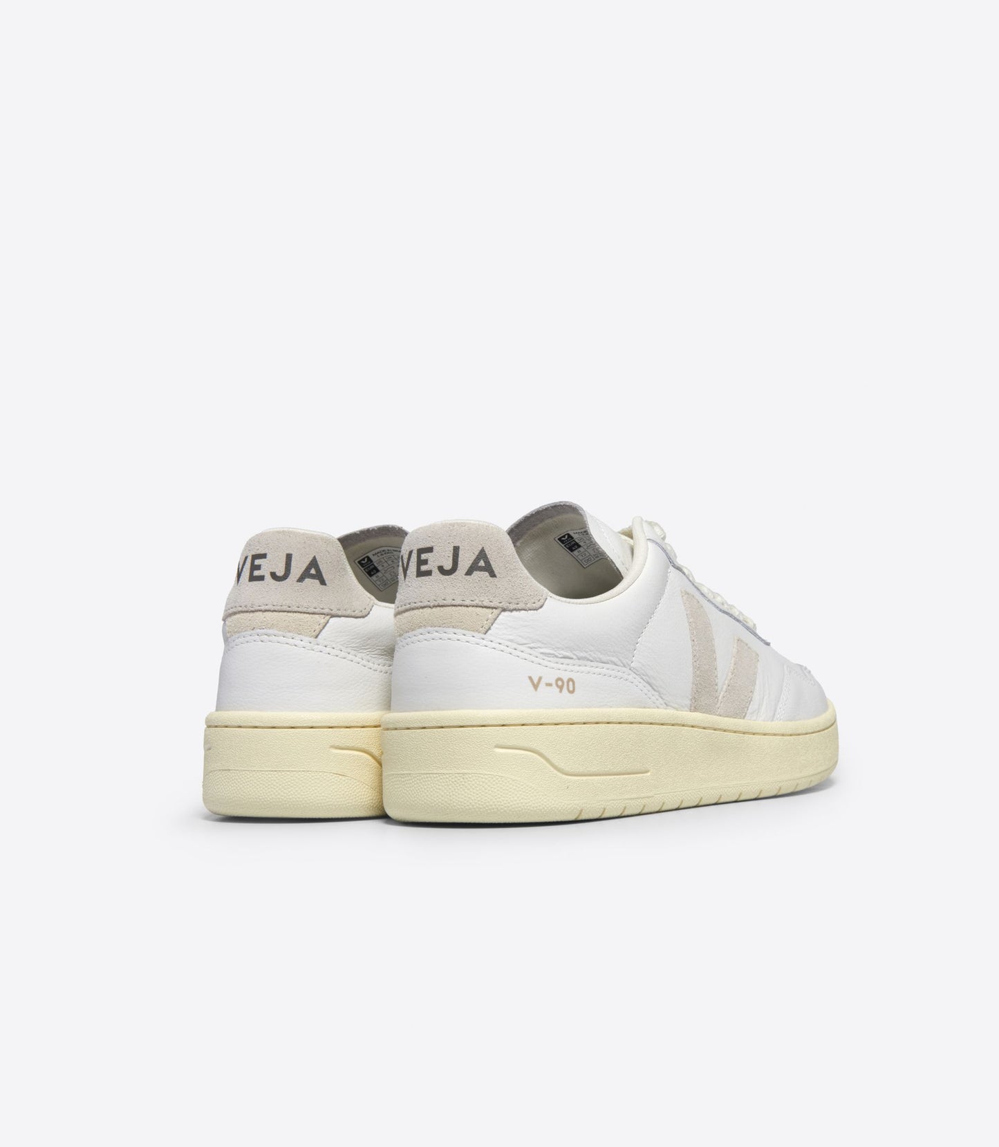 Veja V-90 White Leather Natural