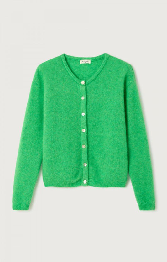 American Vintage Vitow Womens Cardigan Green Melange