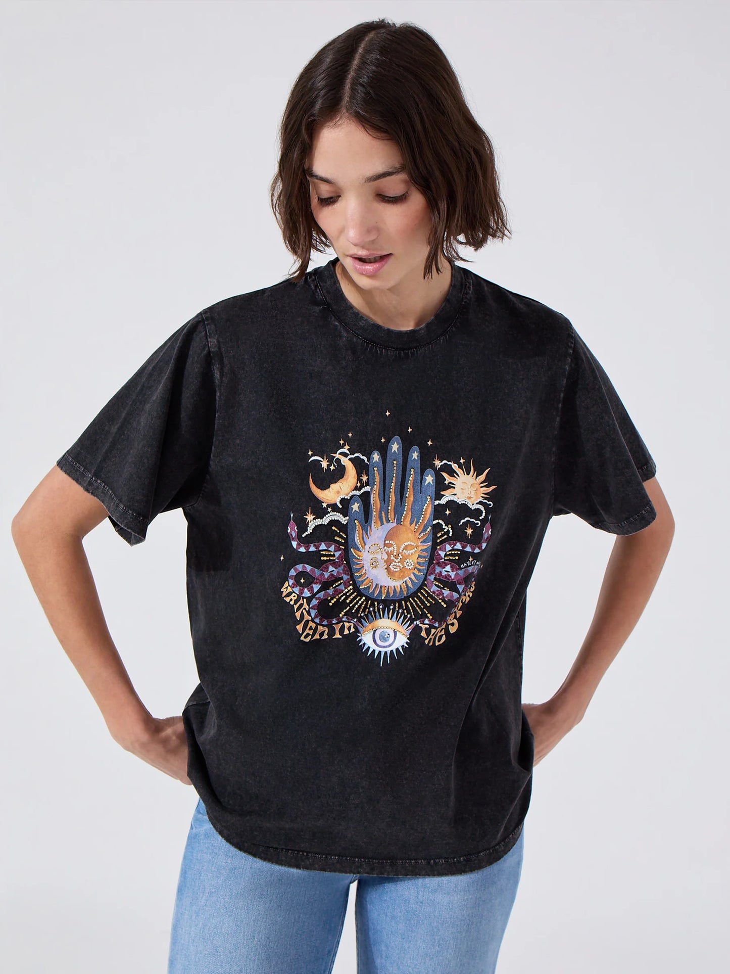 Hayley Menzies Black Written in The Star T Shirt