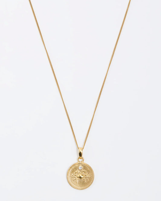 Soru Zodiac Pendant Necklace Cancer