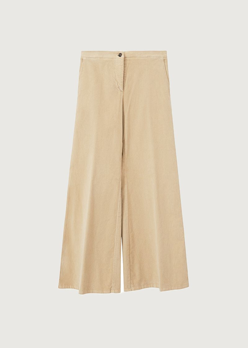 Rosso35  Light Camel Wide Leg Trousers