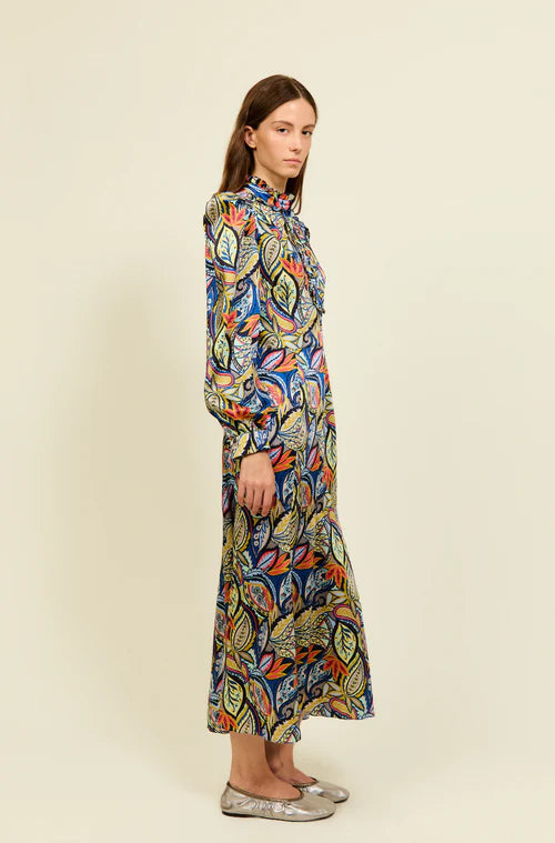 Phillipa 1970 Noor Multi Coloured Print Dress
