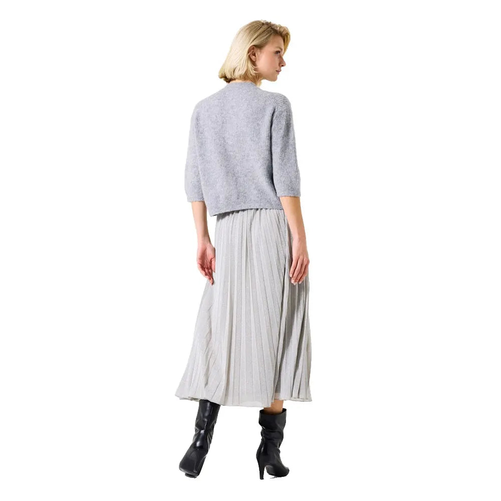 Garcia Short Sleeve Mist Heather Cardigan