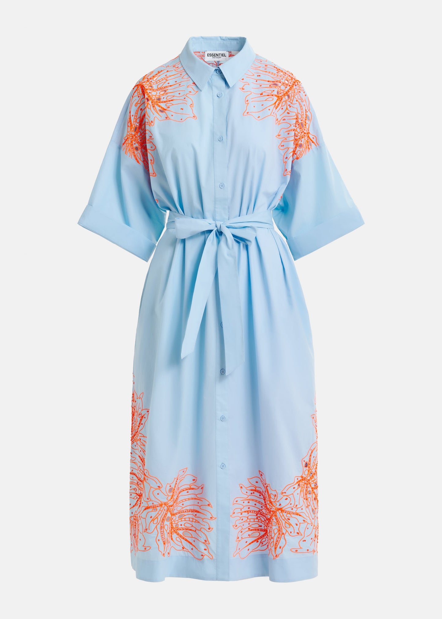 Essentiel Antwerp Hanchor Embroidered Mini Dress