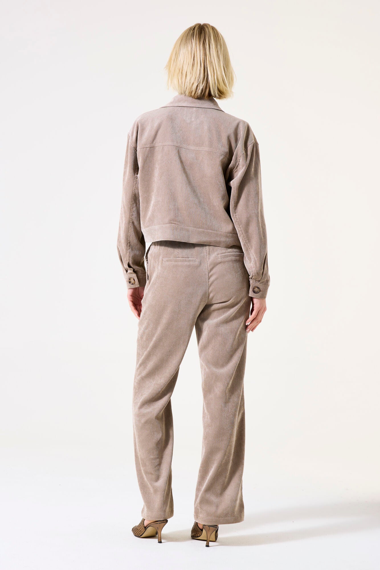 Garcia Taupe Fine Corduroy  Short Jacket