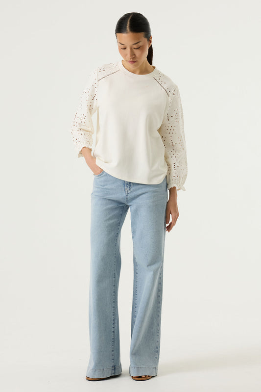 Garcia Ecru Sweatshirt Top