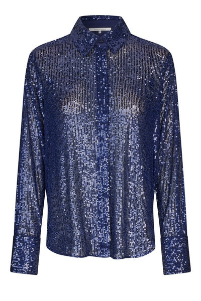 Moonshine Sequins Slim Shirt