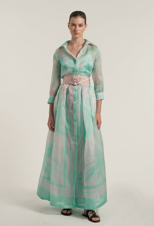 Sara Roka Acqua Palms Dress