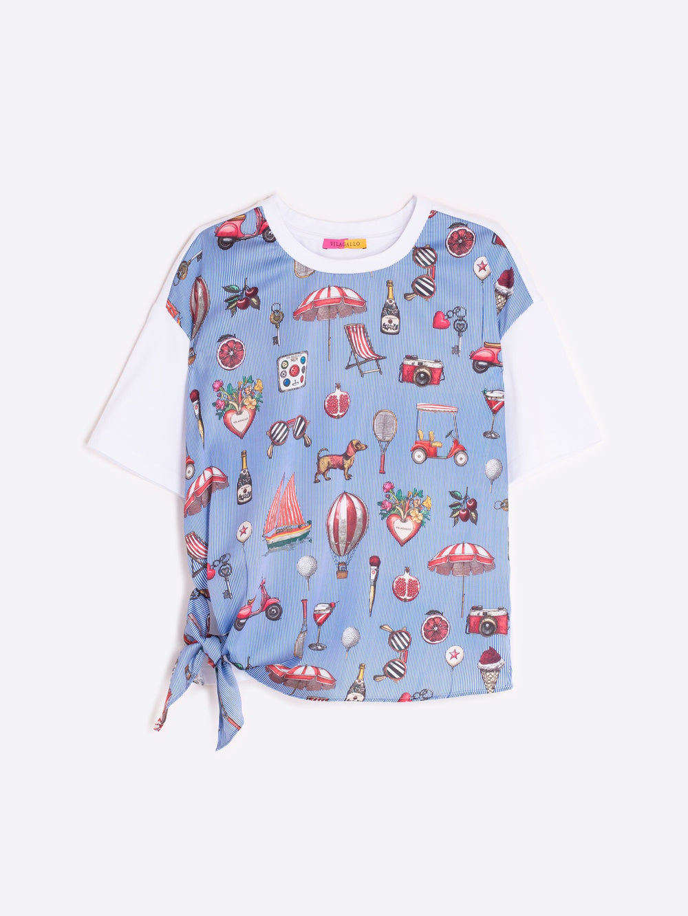 Vilagallo T-Shirt With Vintage Print