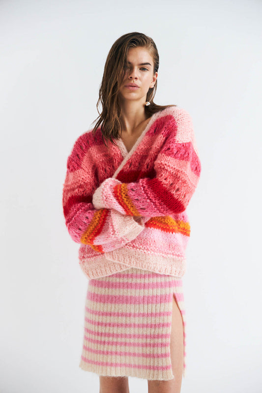 Dawnxdare Edda Super Pink Cardigan