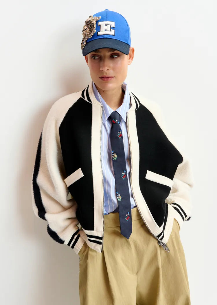 Essentiel Antwerp Knitted Bicolour Jacket
